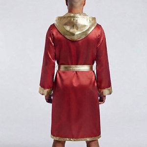 Robe de boxe personnalisée pour hommes, en satin léger, manches longues, coupe confortable, couleur personnalisée, design moderne, haute respirabilité - Product Image 4