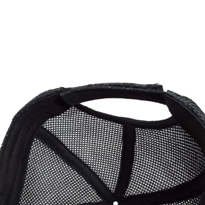 Gorra Snapback de 6 Paneles con Malla de Camuflaje Negra, Ajustable, Unisex, Informal, para Uso en Exteriores, Primavera/Verano - Product Image 4
