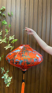 VENTE FLASH Lanterne en soie bleue Lotus 2025 Lanterne décorative écologique pour une vie durable - Product Image 6