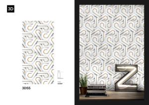 Carreaux de porcelaine émaillée de qualité supérieure, design 3D, 600x1200 - Product Image 3