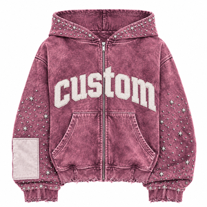 Wholesale Unisex Winter <b>Zip</b>-<b>Up</b> <b>Hoodie</b> with Digital Printing Custom Logo 100% Cotton <b>Fleece</b> for Apparel Brands - Product Image 1