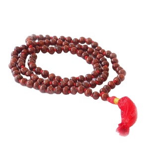HealthAndYoga Palissandre Mala 108 + 1 Perles avec Gland et Sac en Velours Chapelet Noué à la Main pour Chanter des Mantras - Product Image 1