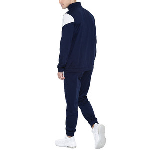 New Arrival Men's Drawstring Eco-Friendly 100% Polyester Tracksuit Set Custom Logo Sportswear Jogging Suit Gym Running Wholesale - Product Image 2