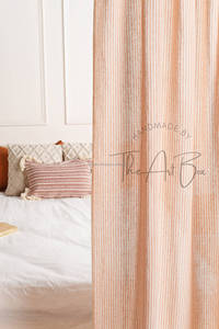 Cortinas de algodón de gasa Whispering Breezes para espacios tranquilos, cortinas de ventana baratas, persianas enrollables para decoración del hogar, decoración de Navidad - Product Image 4