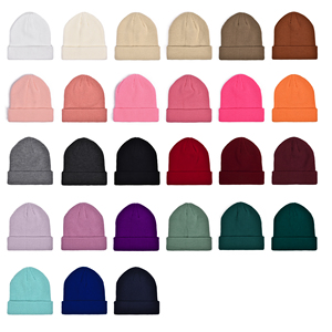 Wholesale Custom Computer Knitted Casual Adult Unisex Sports Beanie Autumn Winter Warm Pure Color Neutral <b>Yarn</b> Woven <b>100</b>% - Product Image 3