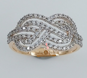 Anillo de Oro Brillante de 22 Quilates Hecho a Mano de Lujo para Mujer, Diseñado para Bodas, Compromisos, Eventos Festivos y Ocasiones Especiales - Product Image 1