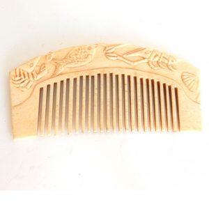 Peigne à cheveux en os naturel personnalisé, peigne à barbe, peigne de coiffage poli fait main pour usage professionnel et personnel - Product Image 2