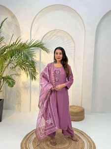 Ensemble Sharara brodé de Zardosi et de paillettes vertes avec dupatta pour femme, tenue indienne pour mariage, fête et festival - Product Image 3