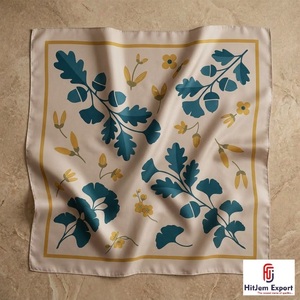 Custom Printed Womens Square <b>Scarf</b> Lightweight Soft Fabric Fashion Accessories OEM ODM Manufacturer Sicily Custom Fabric Product - Product Image 2