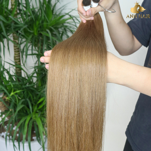 Extensions de cheveux bruns moyens en vrac, lisses, double épaisseur, cheveux humains vierges vietnamiens, sans trame, vente en gros - Product Image 4
