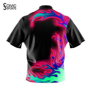 Wholesale Hot Sale Custom Printed Sublimated Reversible Plus Size <b>Bowling</b> Jerseys Cheap Team <b>Shirts</b> - Product Image 6