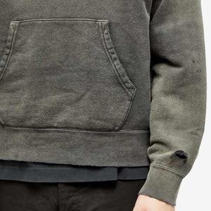 Vente en gros de sweat à capuche pour homme lourd oversize streetwear pull vintage lavé à l'acide sweat à capuche court en détresse pour hommes - Product Image 5