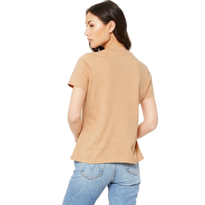 Vêtements décontractés, service OEM, t-shirts en tricot pour femmes à séchage rapide, logo imprimé, prix d'usine, design unique, vente en gros à bas prix - Product Image 3