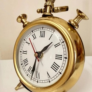 Traditional Wood <b>Desk</b>/Tabletop <b>Clock</b> with Jumping Movement and Hourly Chiming Stylish Design for Christmas Home Decoration Gift - Product Image 3