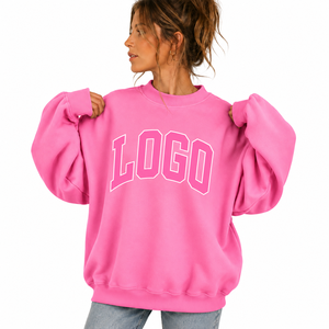 Sweat-shirt oversize à col montant pour femme, en molleton léger tricoté, tissu respirant, style décontracté, vente en gros de qualité supérieure - Product Image 1