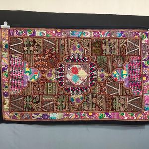 Tapiz Decorativo de Pared de Estilo Vintage, Tapiz de Algodón con Bordado Colorido - Product Image 6