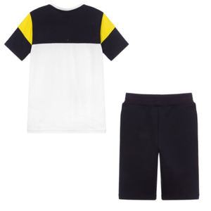 Ensemble de shorts décontractés pour hommes en tissu uni personnalisé, été, polyester/coton, taille élastique, coupe-vent, qualité d'exportation, prix d'usine - Product Image 1