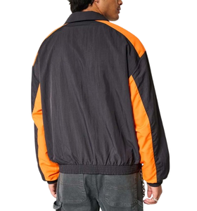 Blouson bomber color block pour homme – Veste coupe-vent légère et décontractée à fermeture éclair – Manteau décontracté bicolore tendance - Product Image 2