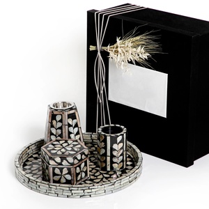 Ramadan <b>Eid</b> Mubarak High Quality Mother of Pearl Inlay Bakhoor burner Mubkhar Incense burner Suitable for Ramadan <b>Eid</b> <b>Gifts</b> - Product Image 2