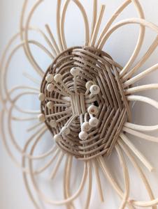 Decorative Rattan Flower Pia Handmade Boho <b>Wall</b> Hanging <b>Wicker</b> Flower Nursery Room <b>Decor</b> Aesthetic Home Gift - Product Image 6