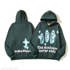 Sudadera con Capucha de Algodón Grueso para Hombre, Estilo Urbano, con Estampado 3D Personalizado, Casual, Holgada, para Otoño - Product Image 1