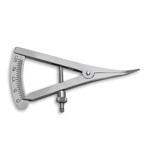 Calibrador Castroviejo Angulado de 3.5 Pulgadas, Instrumento de Medición para Mapeo Óseo Pequeño, Escala de 0-20mm, Precisión Dental, Quirúrgico, Ortopédico - Product Image 3