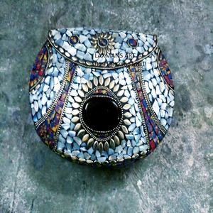 Offre Spéciale mode embrayage sacs à main femmes mode perlé sacs de soirée pour femmes mode métal mosaïque sacs de travail mode sacs perlés - Product Image 1