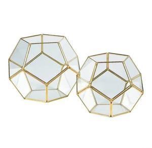 Lanterne décorative en métal, en laiton, design élégant, pour la décoration de table, pour terrarium et hôtel - Product Image 6