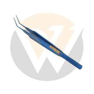 Pinzas de Capsulorrexis Manuales Anguladas de Acero Inoxidable para Cirugía Oftálmica - Product Image 4