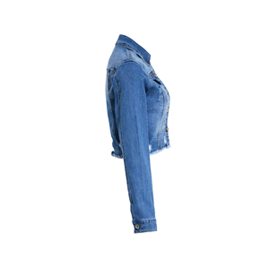High premium Women Stylish Jean <b>Jacket</b> Casual Wear OEM Wholesale High Quality Ladies Cotton Jeans <b>Jacket</b> <b>Custom</b> <b>Denim</b> <b>Jacket</b> - Product Image 3