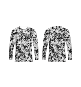 เสื้อแขนยาวสีเทาแบบแอบสแตรกเสื้อยืดออกกำลังกายระบายอากาศได้ - Product Image 4