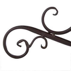 Premium Weatherproof Vintage <b>Standing</b> Birdbath Featuring Decorative Fluted Pillar Cast Iron Look Scroll Base Ornament - Product Image 2