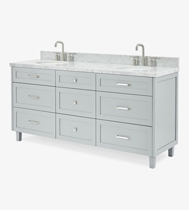 Venta al por Mayor de Mueble de Baño Benjamin de 73 Pulgadas con Doble Lavabo, Solo Mueble, 4 Opciones de Acabado, Fábrica en Vietnam - Product Image 2