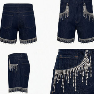 Fábrica de Shorts de Mezclilla con Cristales Personalizados, con Mano de Obra Experta, Maquinaria Avanzada y Producción Integrada para Pedidos Globales - Product Image 5