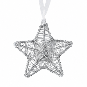 Decorative Metal Wire <b>Star</b> Shape <b>Hanging</b> Ornament For Home Christmas Decoration - Product Image 6