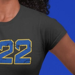 Camiseta Personalizada de Algodón con Letras Desgastadas de Sigma Gamma Rho 1922 para Mujer, Diseño Gráfico de Hermandad Griega, Cuello Redondo, Estilo Vintage, Informal - Product Image 3