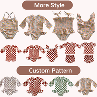 KERUI 2025 bébé été maillots de bain enfants UPF 50 + maillots de bain personnalisé imprimé à manches courtes Shorts été maillot de bain 2 pièces ensembles