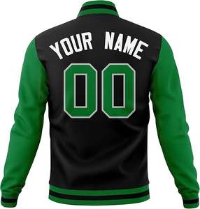 Veste de baseball varsity en coton de haute qualité, personnalisée, pour homme, taille plus, hiver, broderie - Product Image 6