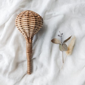 Natural Hand Woven <b>Small</b> Rattan Baby Rattle Toys OEM Custom logo Accepted Infant Toy <b>Bell</b> Shake Rattles - Product Image 4