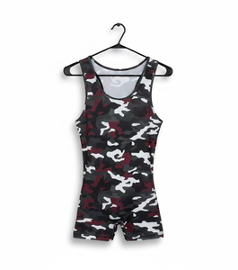 Maillots de lutte à prix abordable, faible MOQ, design camouflage MMA Powerlifting, maillot de compression unisexe adulte léger et à séchage rapide - Product Image 2