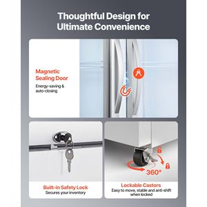 Réfrigérateur commercial vertical pour boissons, 36,4 pieds cubes, 3 portes vitrées - Product Image 6