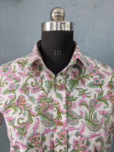 Camisa Casual de Manga Corta para Hombre, Estampada con Diseño Floral, Cuello Clásico, Tejido Popelín - Product Image 4