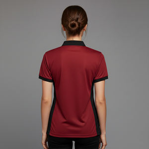Servicio OEM, Camiseta de Manga Corta para Mujer de Alta Calidad, Transpirable, de Secado Rápido, Ropa Deportiva de Golf, 100% Algodón, Verano - Product Image 6