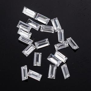 Precio de fábrica al por mayor, diamantes cultivados en laboratorio, talla baguette, tamaño 3x2mm, DEF/VS, sueltos, HPHT CVD, para la fabricación de joyas. - Product Image 2