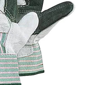 Gants de travail antidérapants avec logo personnalisé, 100% coton, protection des mains, longueur au poignet, en vente en ligne. - Product Image 3
