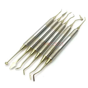 Dental Composite Resin Tools 6 Pcs Set German Stainless Steel Manual Spatulas for Restoration Mixing Shaping & Placement Resin - Product Image 3