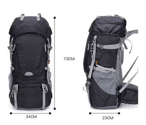 Black Hiking <b>Backpack</b> Water Resistant Internal Frame Rucksack Compression Straps Mountain Climbing Travel Bag - Product Image 4