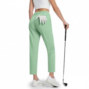 Oem Services Women Streetwear Loose Fit Chiffon <b>Summer</b> <b>Trousers</b> High Quality Casual High Waist Elastic Waist Solid Color - Product Image 5