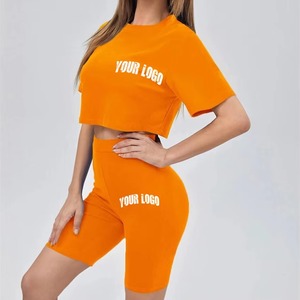 Conjuntos Formales de Dos Piezas para Mujer, Blusas de Manga Larga con Cuello Redondo, Patrón de Encaje, Botones Decorativos, Pantalones Cortos con Cordón Ajustable - Product Image 1