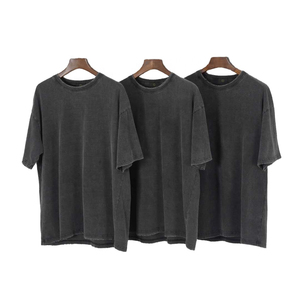 เสื้อยืดแขนสั้นผ้าคอตตอน 100% หนัก 210 กรัม ทรงวินเทจ ซักแล้วแห้งเร็ว สำหรับผู้ชาย รับสั่งทำสีและโลโก้ ขายส่ง - Product Image 6